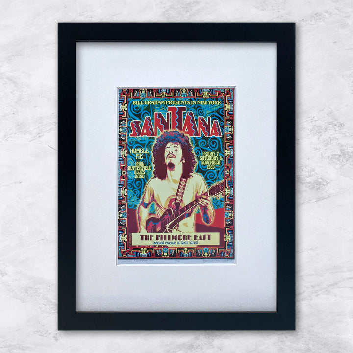 Santana (New York 1969)| Berühmte Persönlichkeiten Miniprints