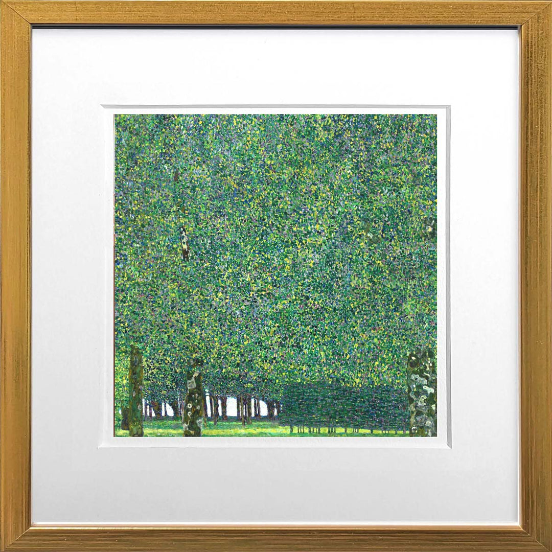 Park - Gustav Klimt | Meisterstücke Miniprint gerahmt