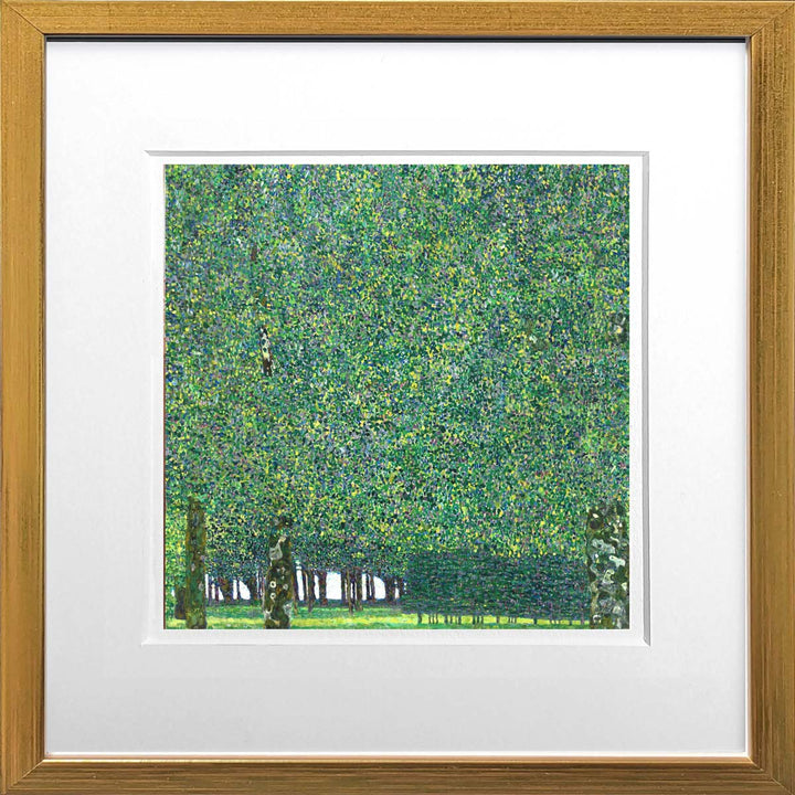 Park - Gustav Klimt | Meisterstücke Miniprint gerahmt