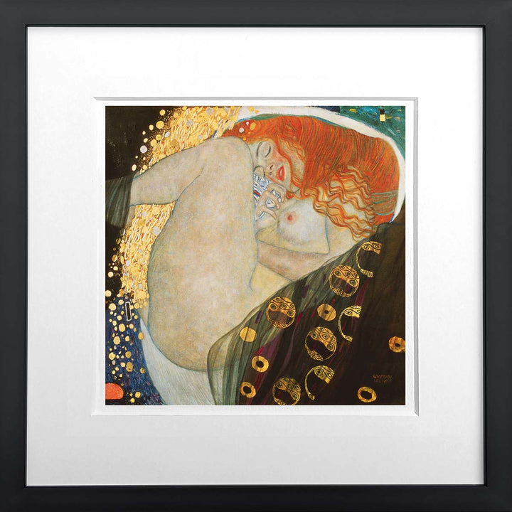 Danae I - Gustav Klimt | Meisterstücke Miniprint gerahmt