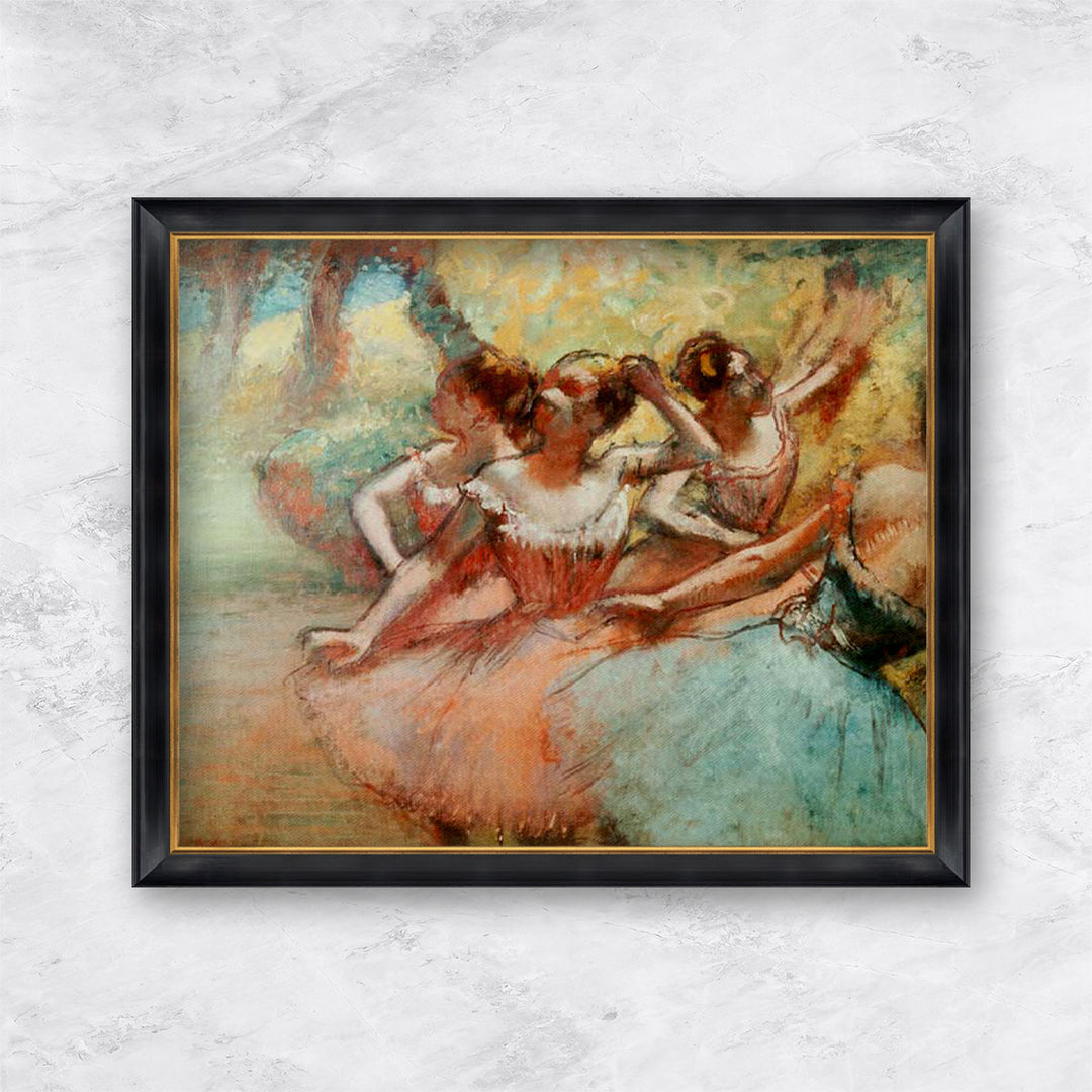 "Vier Ballerinas auf der Bühne" | Edgar Degas