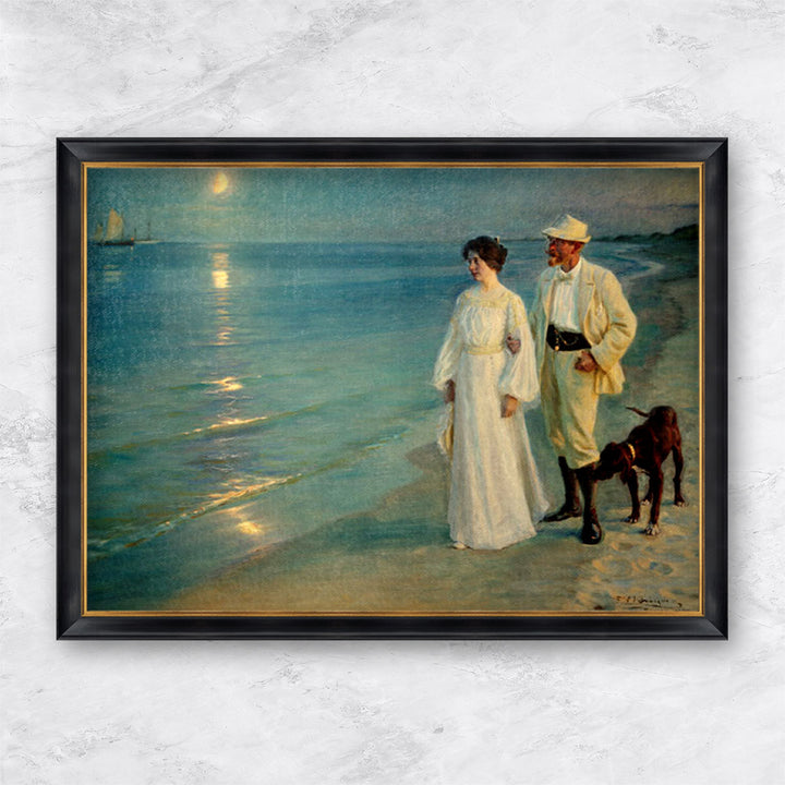 "Sommerabend am Strand von Skagen. Der Künstler und seine Frau" | Peder Severin Krøyer