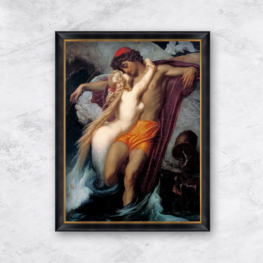 "The Fisherman and the Syren: From a Ballad by Goethe" |  Frederic Leighton