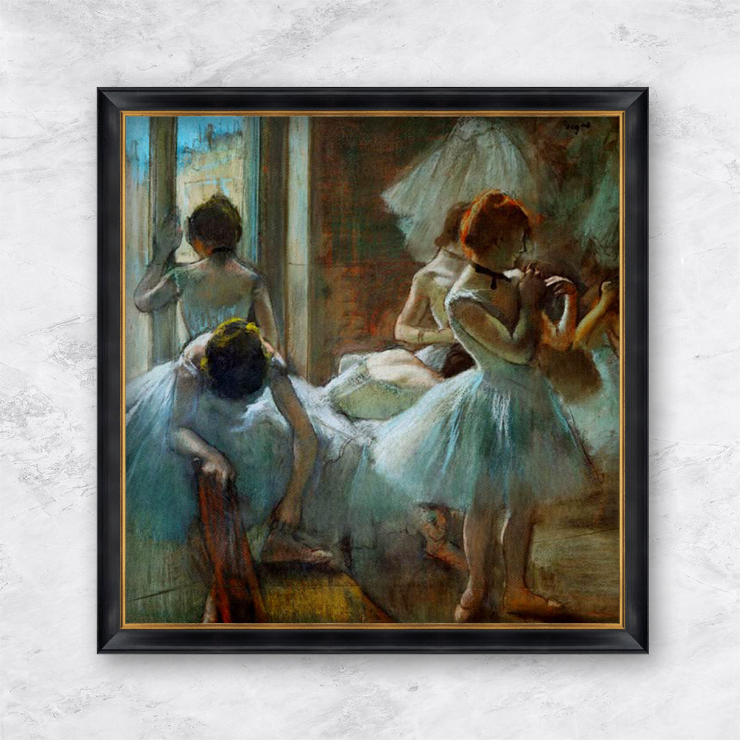 "Blaue Tänzerinnen in der Pause" | Edgar Degas