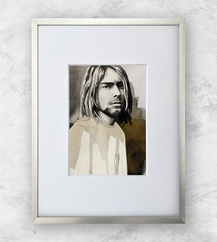 Kurt Cobain | Berühmte Persönlichkeiten Miniprints