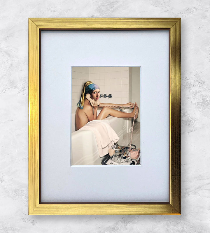 Girl with Pearl Earring Bath time | Popkultur Miniprints