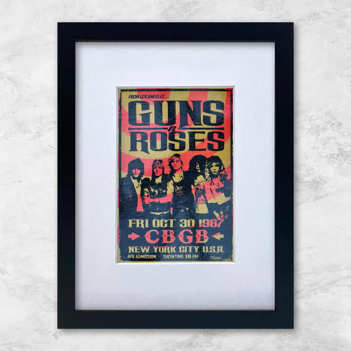 Guns N Roses (CBGB New York 30.10.1987) | Berühmte Persönlichkeiten Miniprints