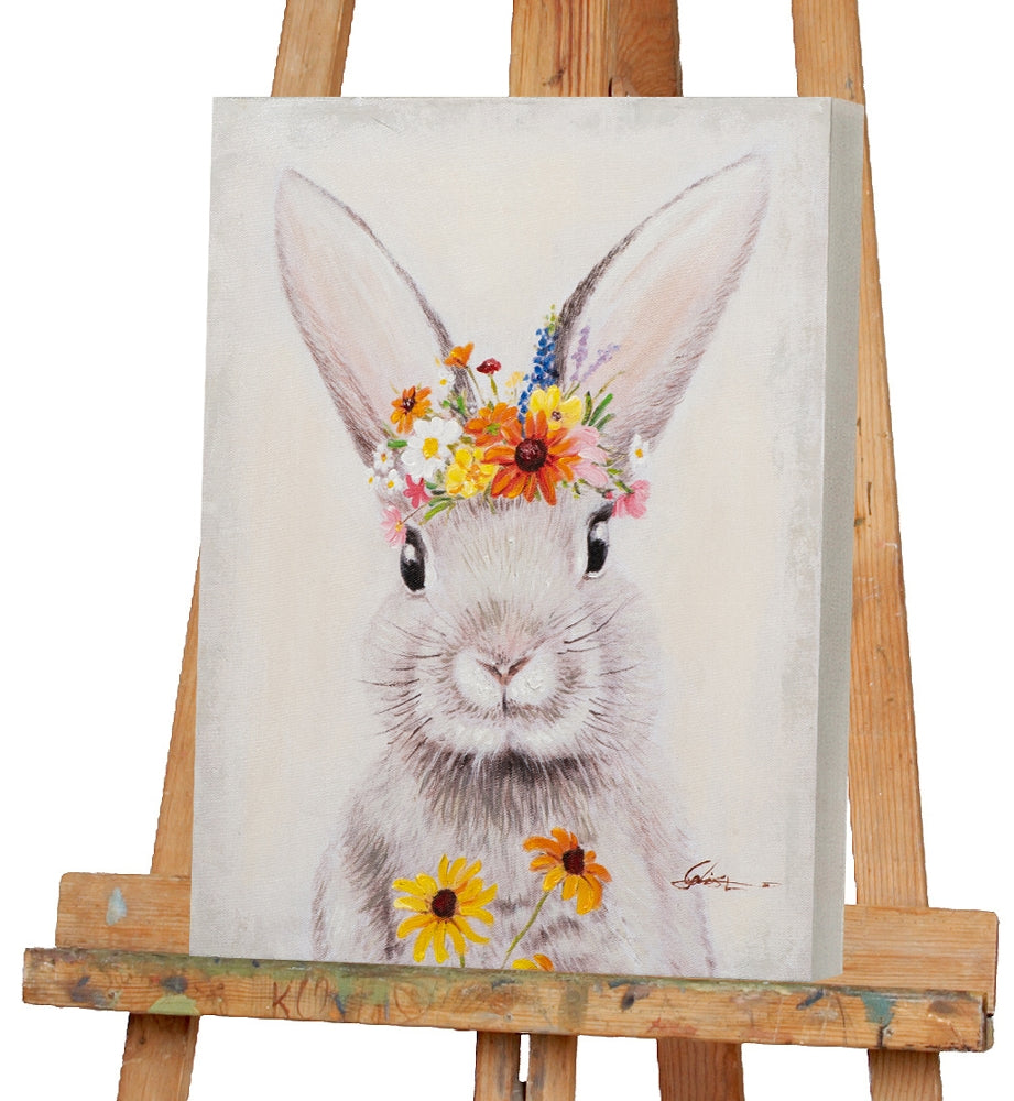 Häschen mit Blumen