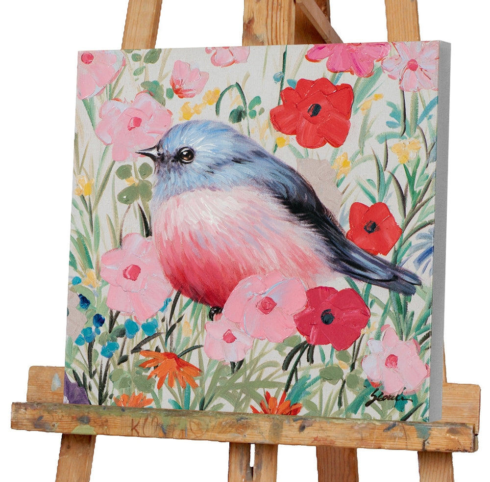 Vogel im Blumenmeer