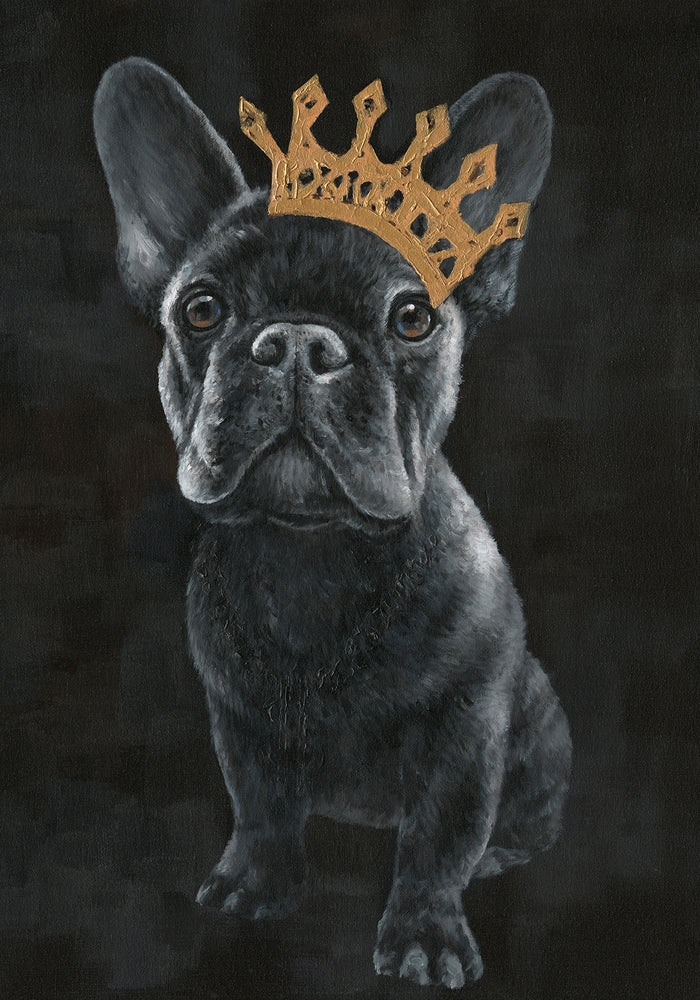 Frenchie mit Krone