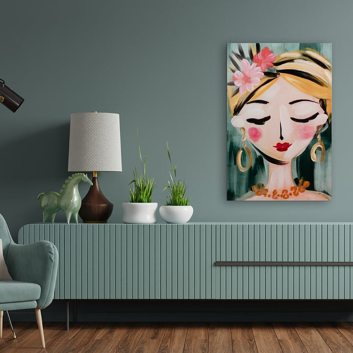 Naive Painting Flower Girl