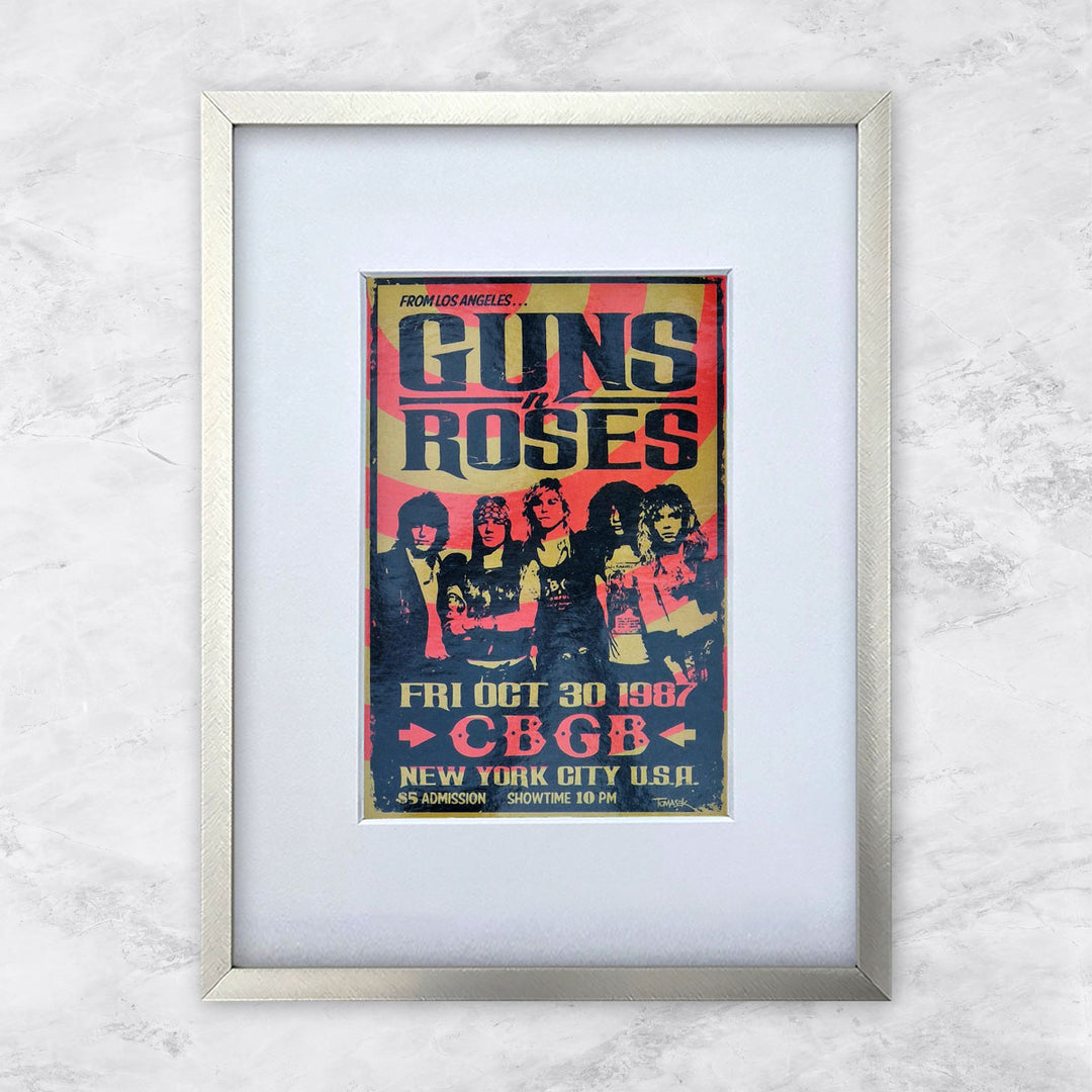 Guns N Roses (CBGB New York 30.10.1987) | Berühmte Persönlichkeiten Miniprints