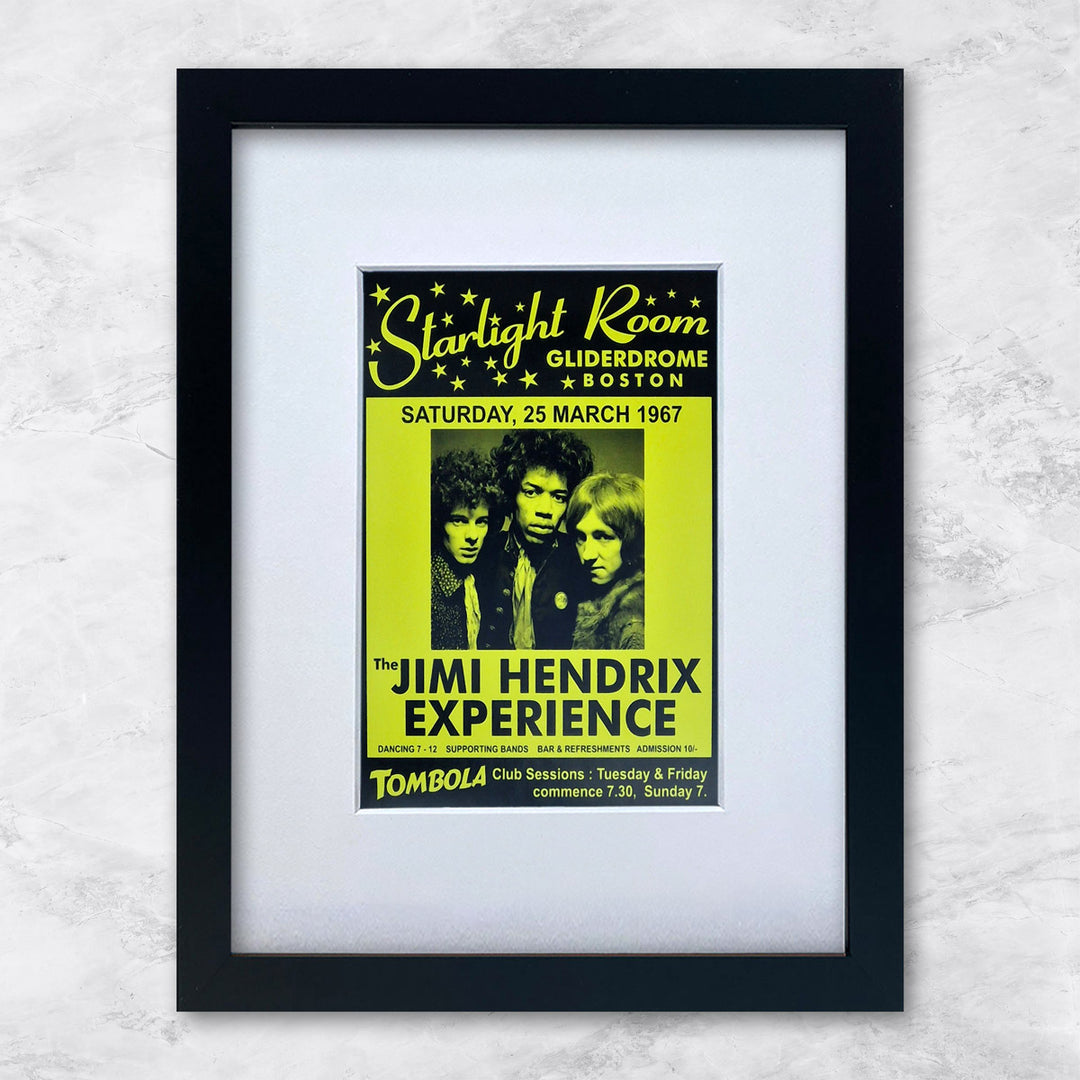 Jimi Hendrix (Starlight Room 25.03.1967) | Berühmte Persönlichkeiten Miniprints