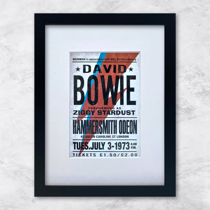 David Bowie (Hammersmith Odeon 03.07.1973) | Berühmte Persönlichkeiten Miniprints