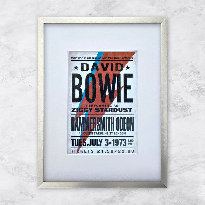 David Bowie (Hammersmith Odeon 03.07.1973) | Berühmte Persönlichkeiten Miniprints