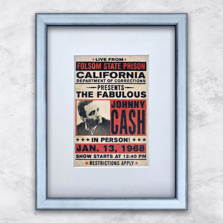 Johnny Cash (California 01.13.1968) | Berühmte Persönlichkeiten Miniprints