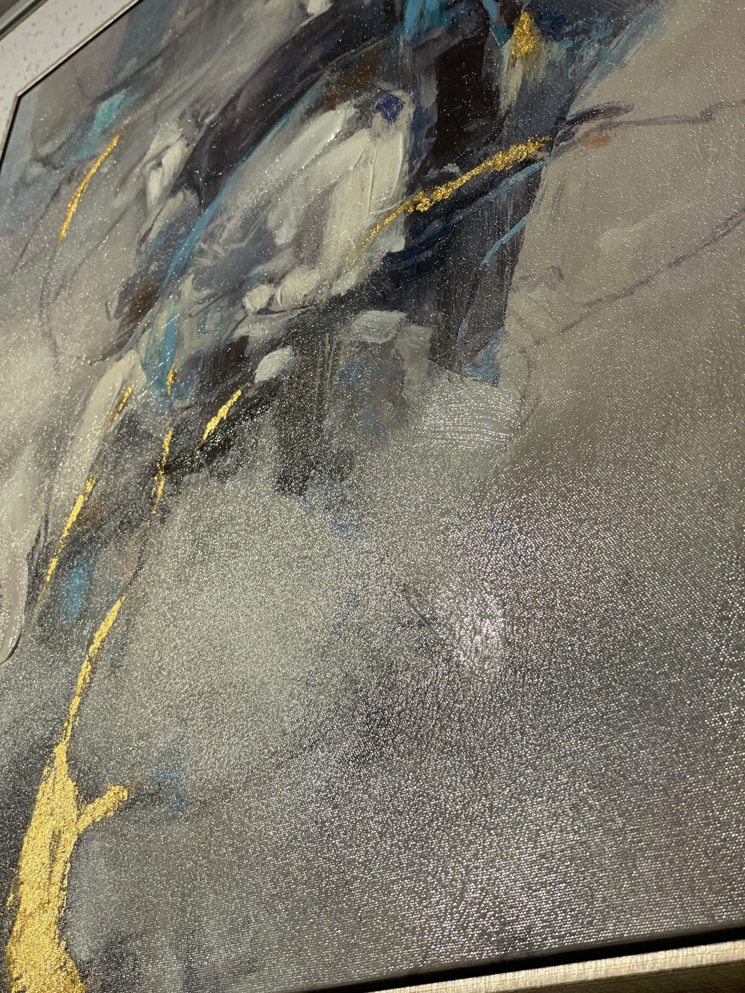Moderne Farbmelodie in Blaugrau