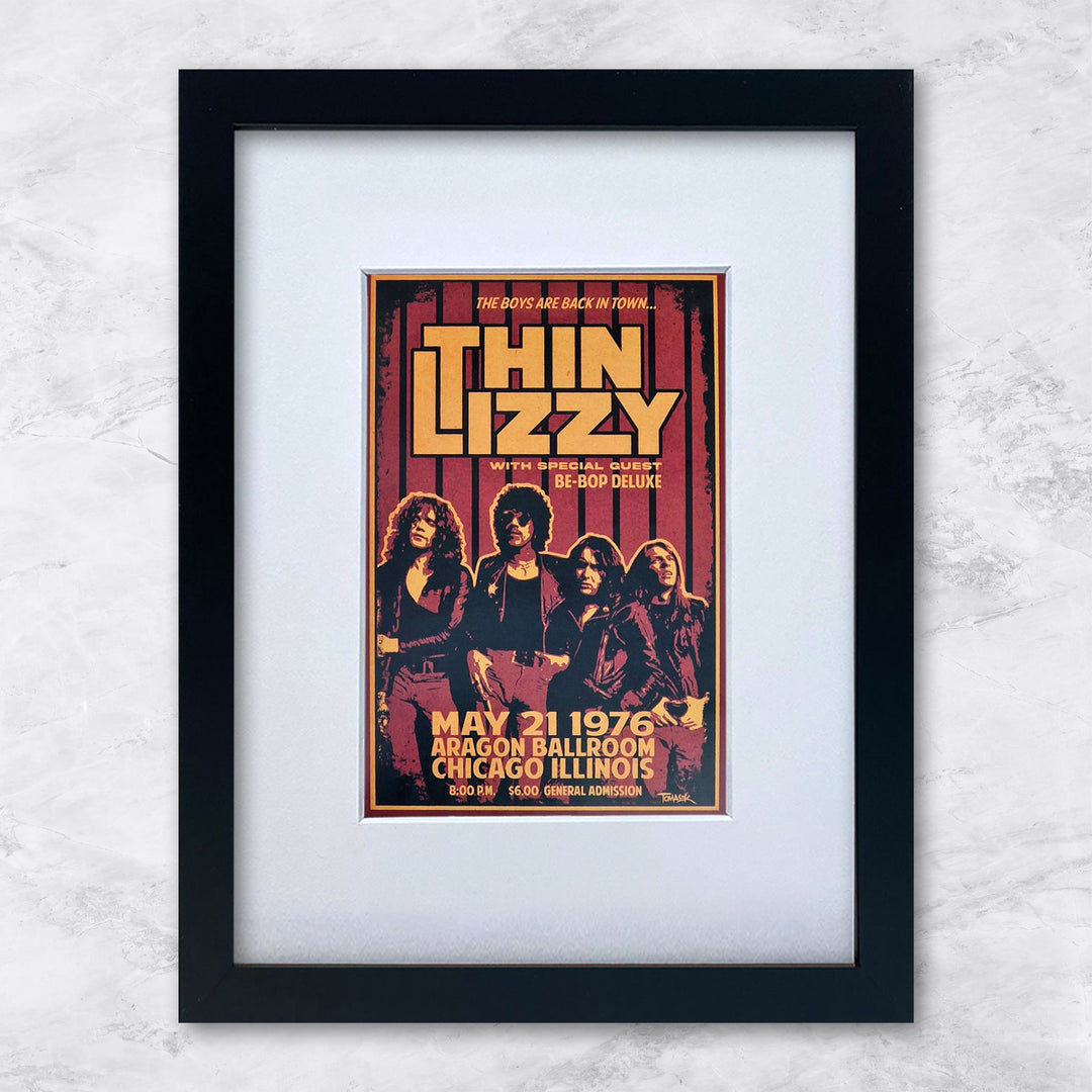 Thin Lizzy(Aragon Ballroom 21.05.1976) | Berühmte Persönlichkeiten Miniprints