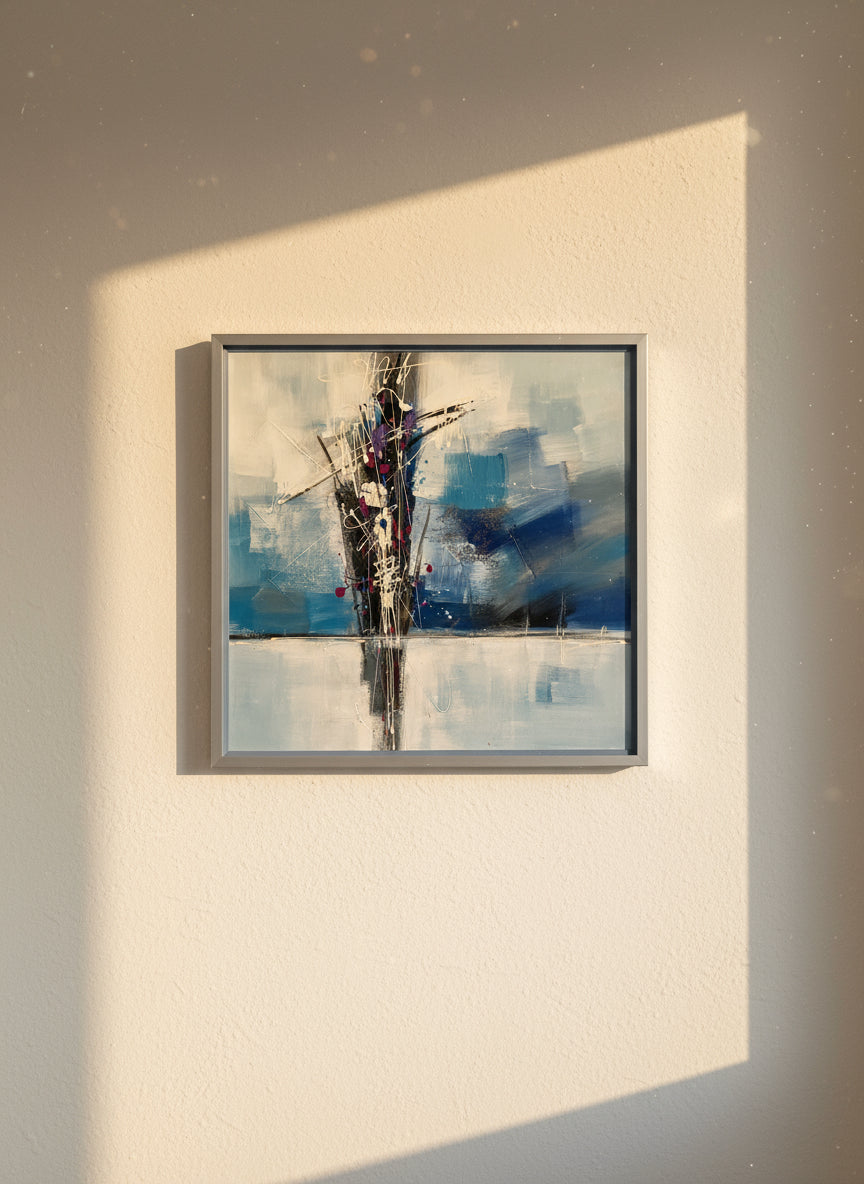 "Abstrakte Komposition in Blau" | Spira