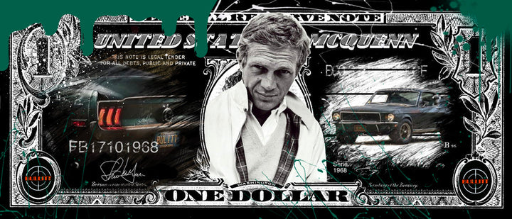 Skyyloft STEVE MCQUEEN BULLITT DOLLAR – gerahmt