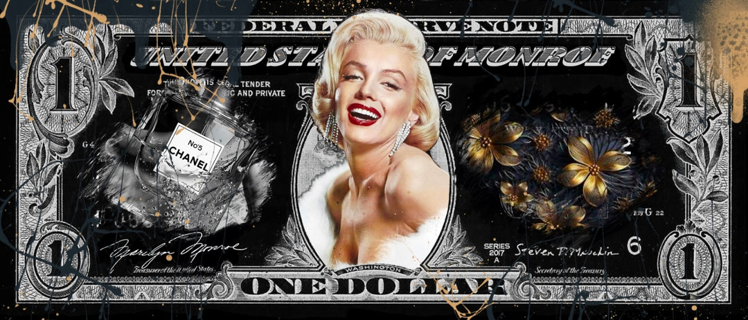 Skyyloft MARILYN MONROE 3.0 DOLLAR – gerahmt