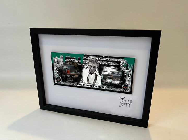 Skyyloft STEVE MCQUEEN BULLITT DOLLAR – gerahmt