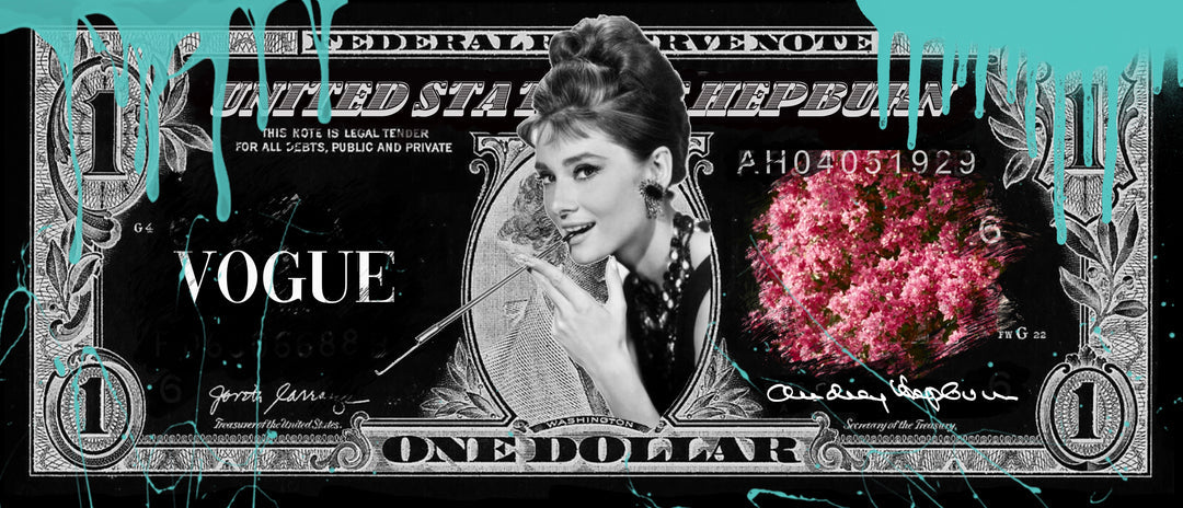 Skyyloft AUDREY HEPBURN DOLLAR – gerahmt