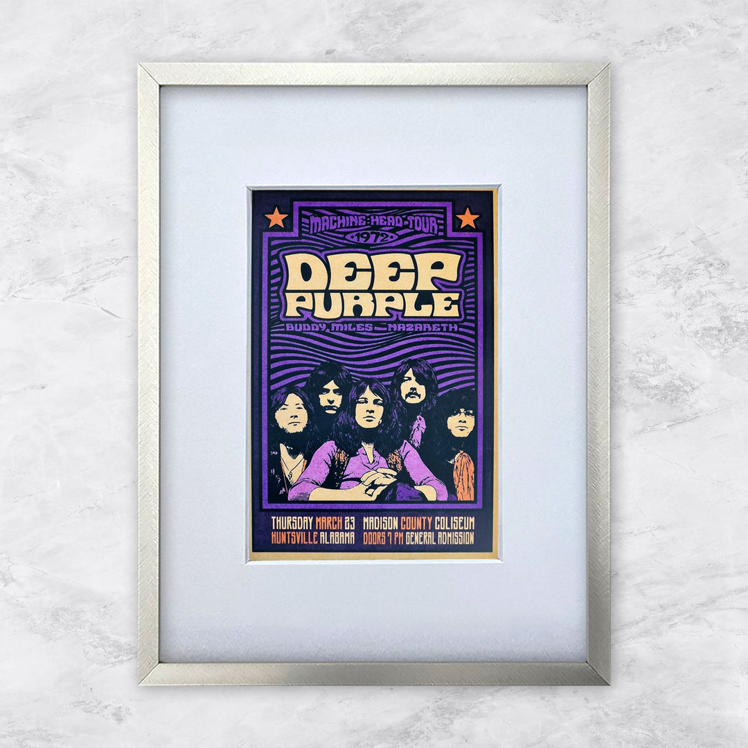 Deep Purple (Machine Head Tour 1972)| Berühmte Persönlichkeiten Miniprints