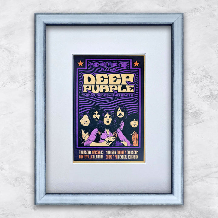 Deep Purple (Machine Head Tour 1972)| Berühmte Persönlichkeiten Miniprints