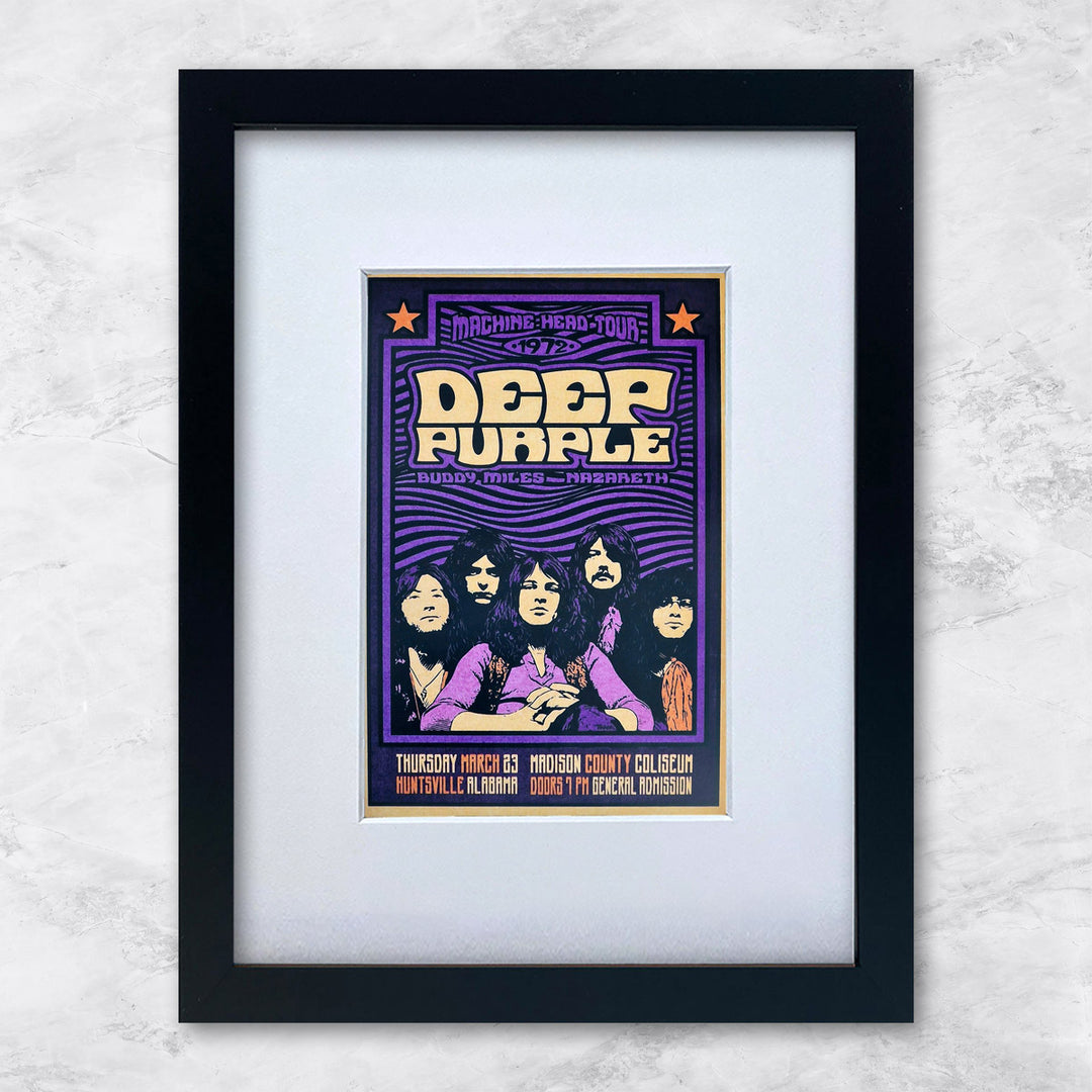 Deep Purple (Machine Head Tour 1972)| Berühmte Persönlichkeiten Miniprints