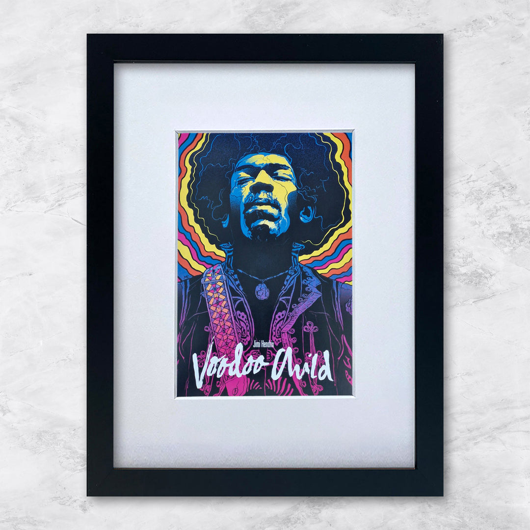 Jimi Hendrix (voodoo child) | Berühmte Persönlichkeiten Miniprints