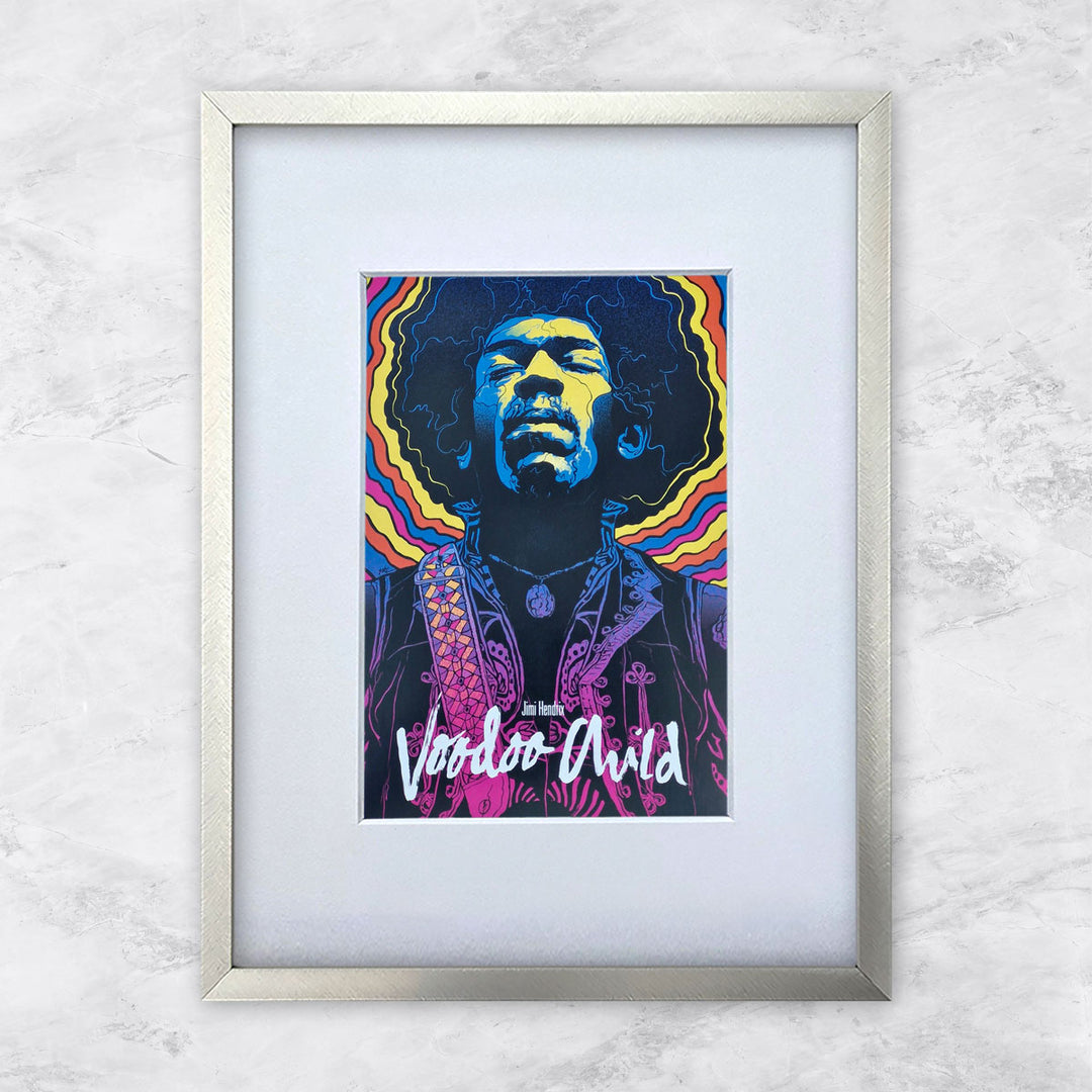 Jimi Hendrix (voodoo child) | Berühmte Persönlichkeiten Miniprints