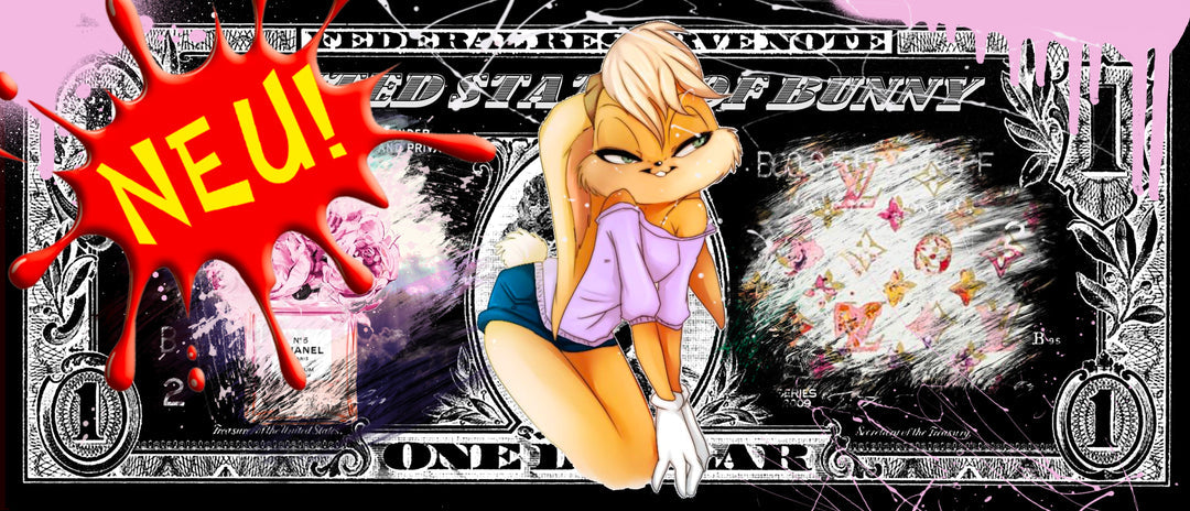 Skyyloft BUNNY DOLLAR – gerahmt