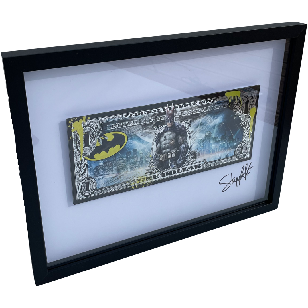 Skyyloft GOTHAM CITY BATMAN DOLLAR – gerahmt