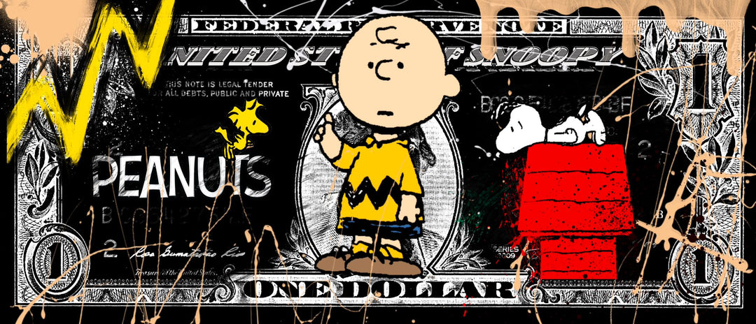 Skyyloft Charlie Brown Dollar – gerahmt