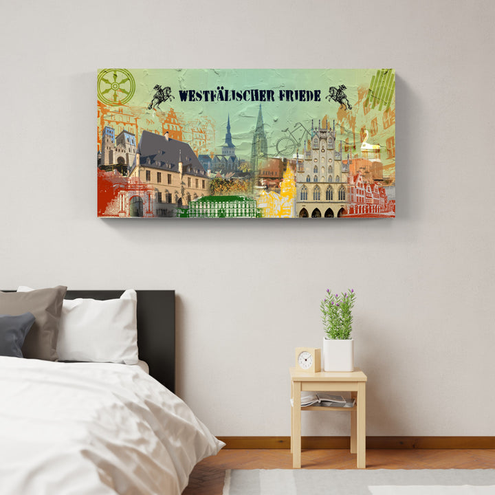 Osnabrück und Münster-Friedensbild Collage 2025