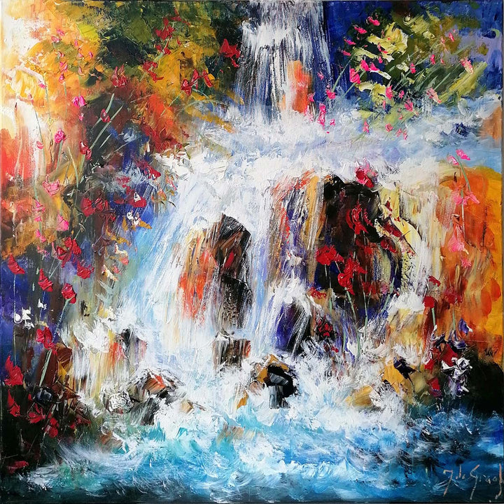 "Blütentanz am Wasserfall Ⅱ" | Jochem De Graaf