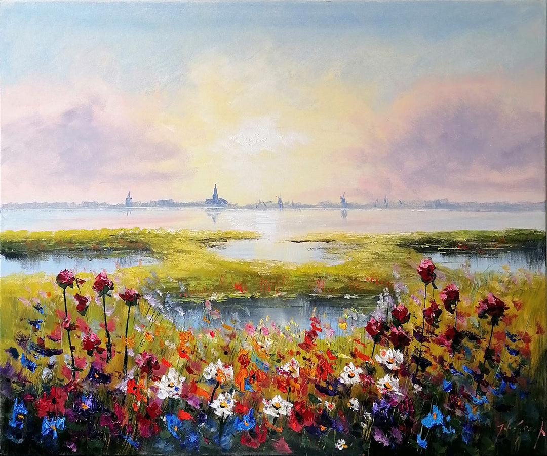 "Blüten am Flussufer Ⅰ" | Jochem De Graaf