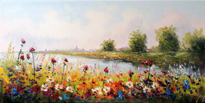 "Blüten am Flussufer Ⅲ" | Jochem De Graaf