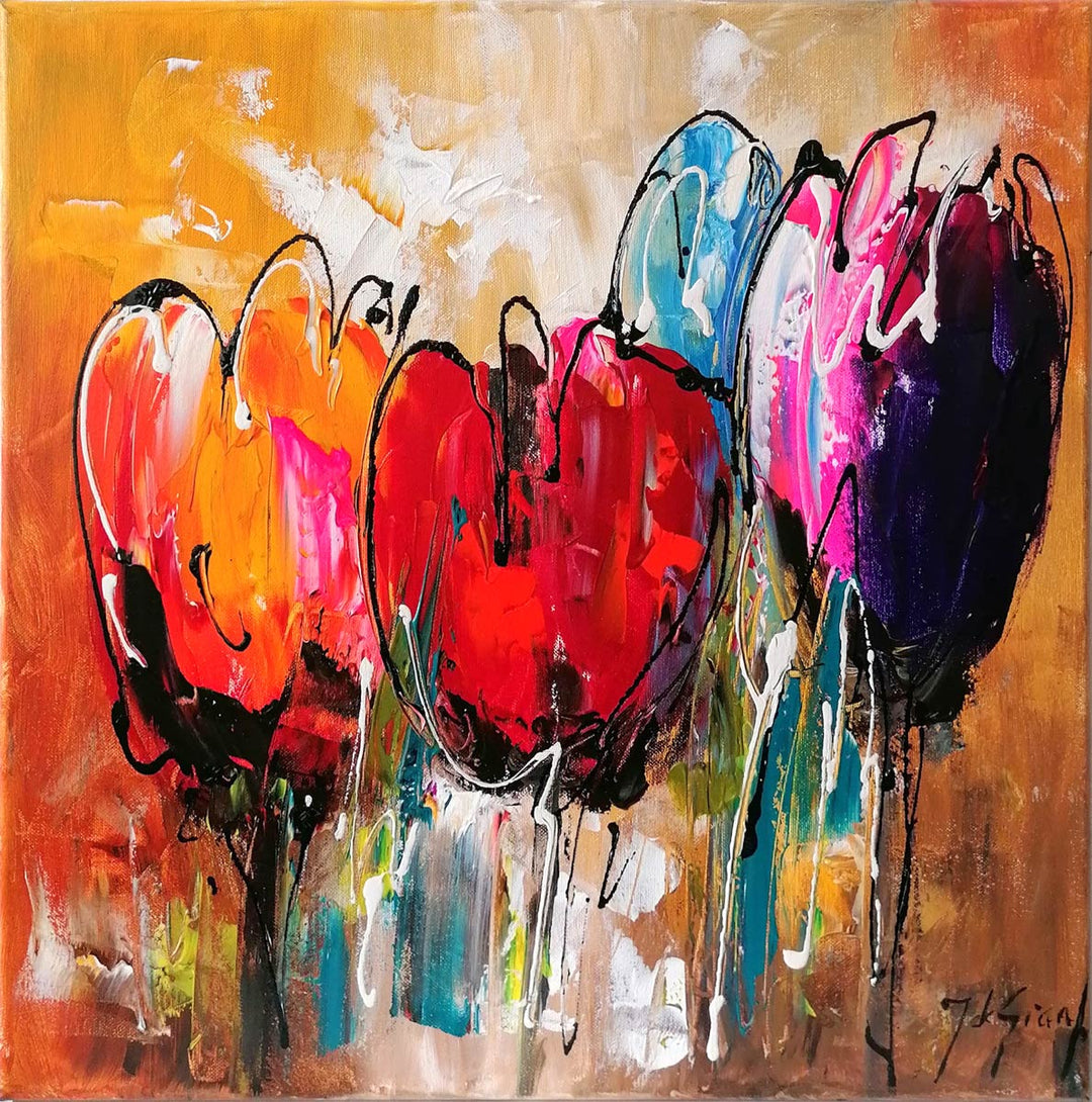 "Abstrakte Tulpen Ⅰ" | Jochem De Graaf