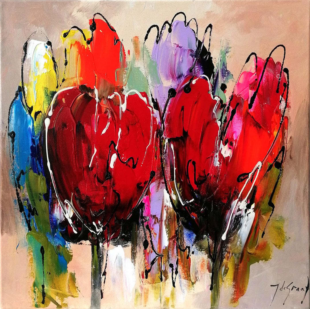 "Abstrakte Tulpen Ⅱ" | Jochem De Graaf