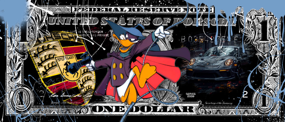 Skyyloft PORSCHE DARKWING DUCK DOLLAR – gerahmt (Kopie)