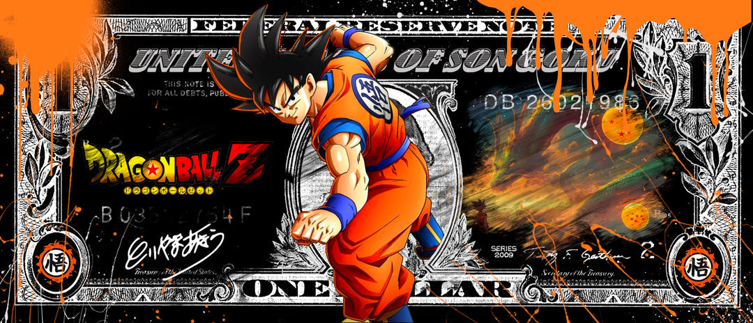 Skyyloft SON GOKU DOLLAR – gerahmt