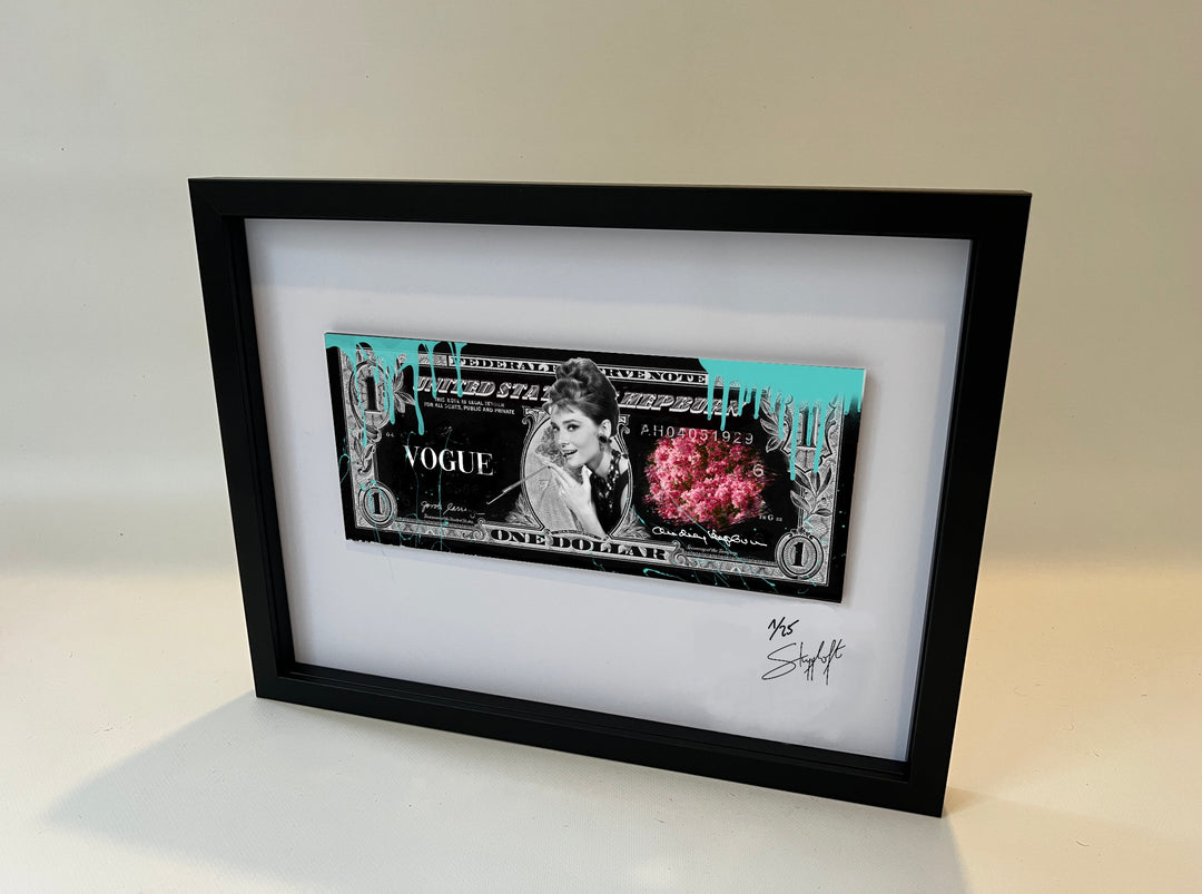 Skyyloft AUDREY HEPBURN DOLLAR – gerahmt