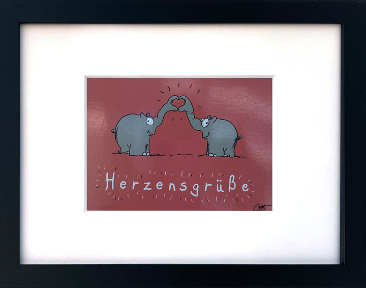 "Herzensgrüße" | Otto Waalkes Miniprint