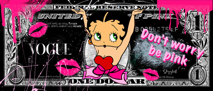 Skyyloft BETTY BOOP DOLLAR – gerahmt