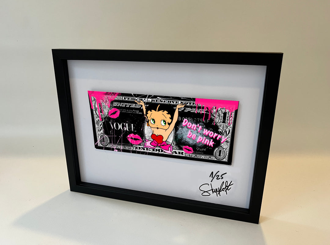 Skyyloft BETTY BOOP DOLLAR – gerahmt