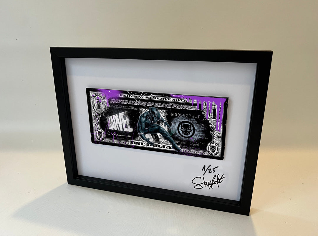 Skyyloft BLACK PANTHER DOLLAR – gerahmt