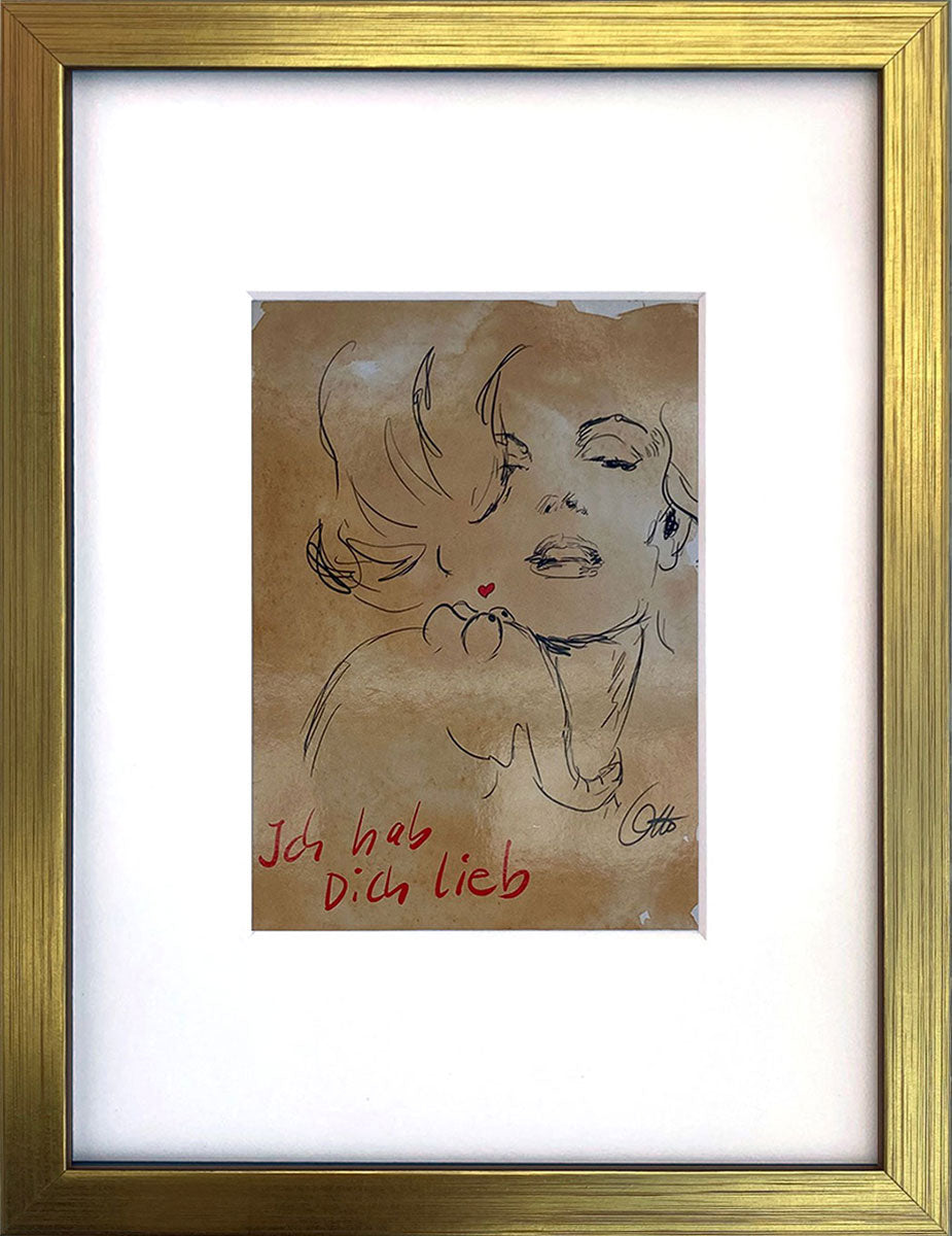 "Ich hab Dich lieb" | Otto Waalkes Miniprint