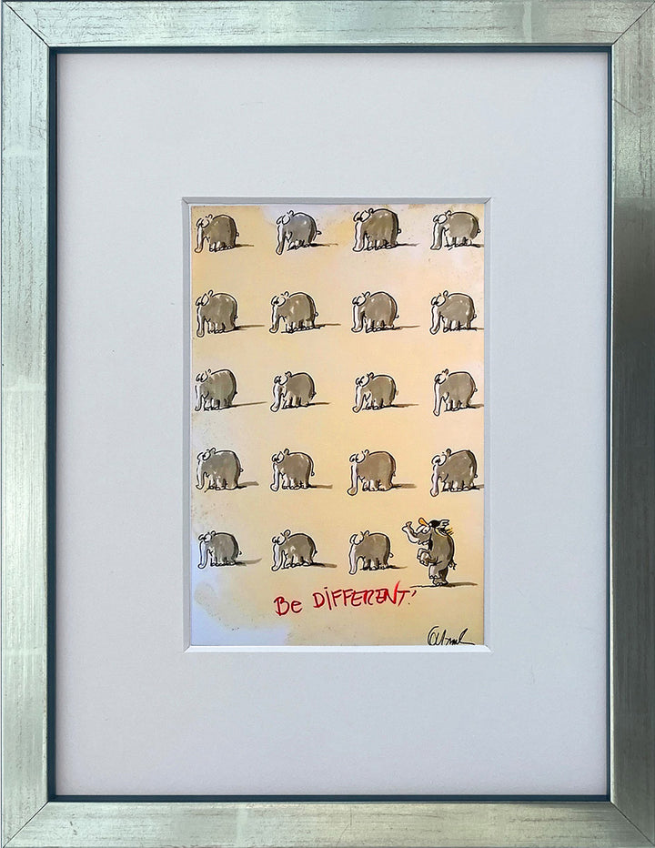 "Be different" | Otto Waalkes Miniprint
